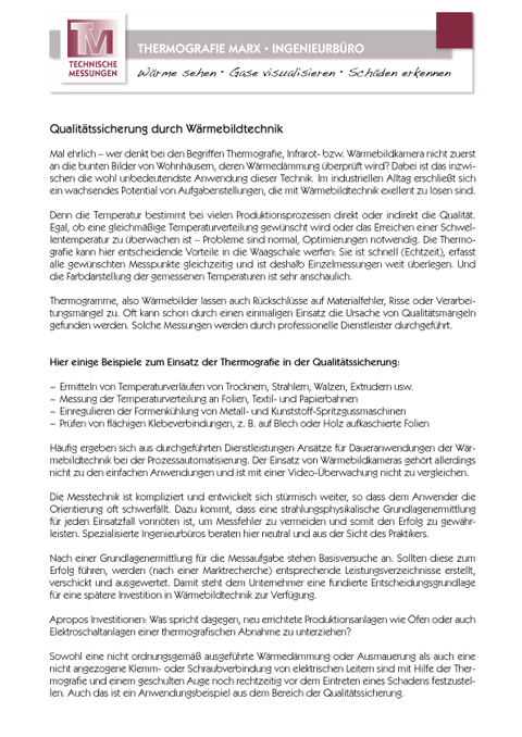 Thermografie im QM